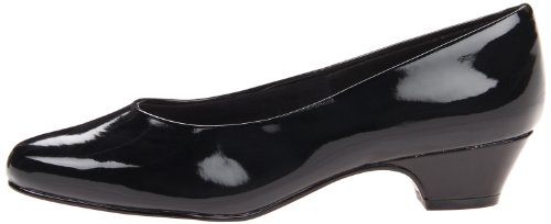 Hush Puppies Mujer ángel II/Masilla suave, Black Patent, 6.5 B(M) US