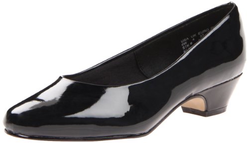 Hush Puppies Mujer ángel II/Masilla suave, Black Patent, 6.5 B(M) US