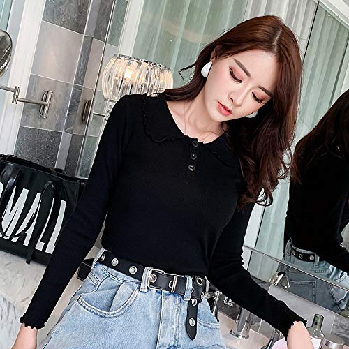 Huture Mujeres Hombres Cinturón de Jeans Cinturón de Cuero PU Negro Cinta Ojal Cadena Billetera Hip Hop Hebilla Cuadrada Cinturón Punk para Mujer Cintura con Hebilla Ajustable para Mono de Vestir Huture Mujeres Hombres Cinturón de Jeans Cinturón de Cuero PU Negro Cinta Ojal Cadena Billetera Hip Hop Hebilla Cuadrada Cinturón Punk para Mujer Cintura con Hebilla Ajustable para Mono de Vestir