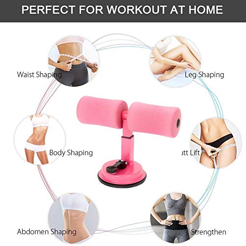 HUWAI-F Sentarse Encima De Barras Ventosa, Soporte Sit-Up Assistant Justable, Abdominal Fitness Casa Ejercicio o Viaje Dispositivo de Entrenamiento