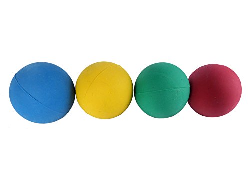 Hyfive Perro Brillante obteniendo Pelotas de Goma rebotando Flotante para la formación de los Colores Mezclados, Paquete de 4 Hyfive Perro Brillante obteniendo Pelotas de Goma rebotando Flotante para la formación de los Colores Mezclados, Paquete de 4