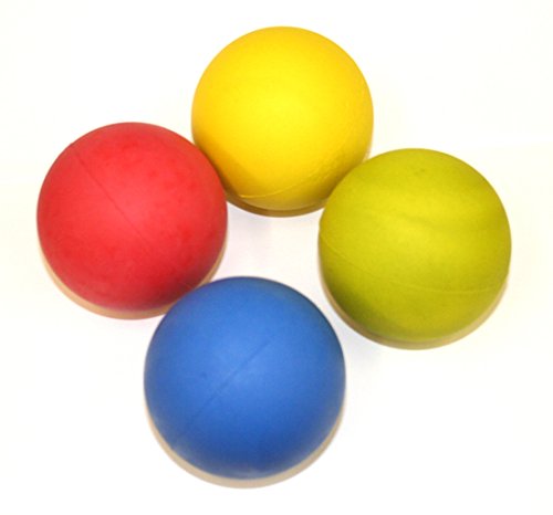 Hyfive Perro Brillante obteniendo Pelotas de Goma rebotando Flotante para la formación de los Colores Mezclados, Paquete de 4 Hyfive Perro Brillante obteniendo Pelotas de Goma rebotando Flotante para la formación de los Colores Mezclados, Paquete de 4