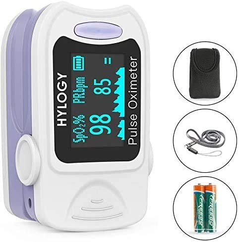HYLOGY Oxímetro de Pulso, Pulsioximetro de Dedo Profesional saturacion oxigeno oxímetro con pantalla OLED (blanco) (blanco) HYLOGY Oxímetro de Pulso, Pulsioximetro de Dedo Profesional saturacion oxigeno oxímetro con pantalla OLED (blanco) (blanco)