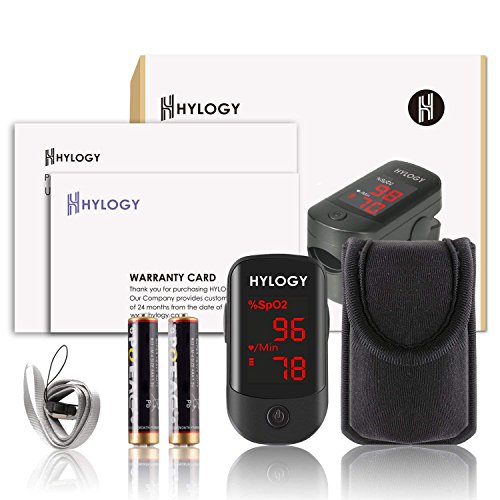 HYLOGY Oxímetro de Pulso, Pulsioximetro de Dedo Profesional saturacion oxigeno oxímetro con pantalla OLED (negro) HYLOGY Oxímetro de Pulso, Pulsioximetro de Dedo Profesional saturacion oxigeno oxímetro con pantalla OLED (negro)