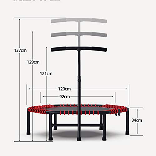 HYM Trampolín De Fitness De 48 Pulgadas, Silencioso Y Suave Bungee Rope Jumping Fitness Ejercicio Físico, Barra De Gimnasia para Gimnasio En Casa para Adultos Y Niños (Rojo) HYM Trampolín De Fitness De 48 Pulgadas, Silencioso Y Suave Bungee Rope Jumping Fitness Ejercicio Físico, Barra De Gimnasia para Gimnasio En Casa para Adultos Y Niños (Rojo)