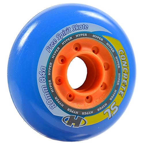 HYPER Des Rueda P. Urban Concrete SL 76-84 4Ud patín Patinaje, Adultos Unisex, Azul (Azul), 76/84 HYPER Des Rueda P. Urban Concrete SL 76-84 4Ud patín Patinaje, Adultos Unisex, Azul (Azul), 76/84