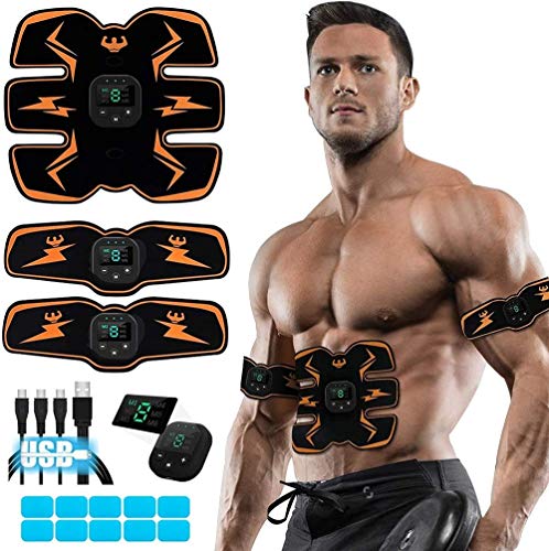 HYZXK Estimulador de Abdominales, tonificador Muscular, Dispositivo de Entrenamiento Beltb estimulador de Abdominales para músculos, Dispositivo de Gimnasio portátil inalámbrico para lle HYZXK Estimulador de Abdominales, tonificador Muscular, Dispositivo de Entrenamiento Beltb estimulador de Abdominales para músculos, Dispositivo de Gimnasio portátil inalámbrico para lle
