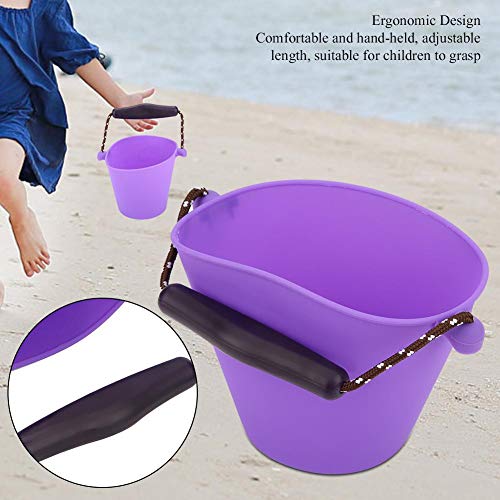 Hztyyier Cubo Plegable Cubo de Silicona Plegable Cubo de Arena para Playa Camping Playa de Arena Cubo para niños(Púrpura) Hztyyier Cubo Plegable Cubo de Silicona Plegable Cubo de Arena para Playa Camping Playa de Arena Cubo para niños(Púrpura)