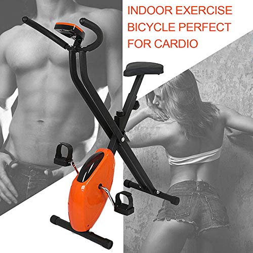 HZZ Bicicleta de ejercicio vertical, bicicleta de fitness, ejercicio aeróbico, bicicleta de interior, ideal para quemar grasa y mejorar tu condición física.