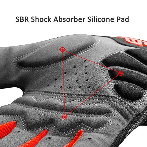 I Kua Fly Guantes Ciclismo Antideslizante Pantalla Táctil Guantes MTB para Hombre Mujer Gel Almohadilla Guantes de Bicicleta MTB Bici (Rojo, XL) I Kua Fly Guantes Ciclismo Antideslizante Pantalla Táctil Guantes MTB para Hombre Mujer Gel Almohadilla Guantes de Bicicleta MTB Bici (Rojo, XL)