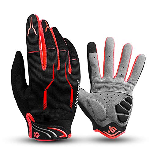 I Kua Fly Guantes Ciclismo Antideslizante Pantalla Táctil Guantes MTB para Hombre Mujer Gel Almohadilla Guantes de Bicicleta MTB Bici (Rojo, XL) I Kua Fly Guantes Ciclismo Antideslizante Pantalla Táctil Guantes MTB para Hombre Mujer Gel Almohadilla Guantes de Bicicleta MTB Bici (Rojo, XL)