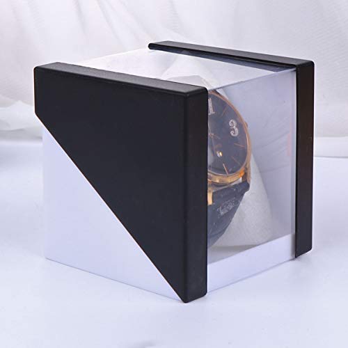ibasenice 3 Piezas Caja de Almacenamiento de Reloj Caja de Almacenamiento de Reloj Organizador de Joyería para Tienda de Centro Comercial Casero (Negro)