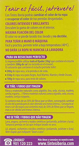 Iberia - Tinte Rosa para ropa, 40°C