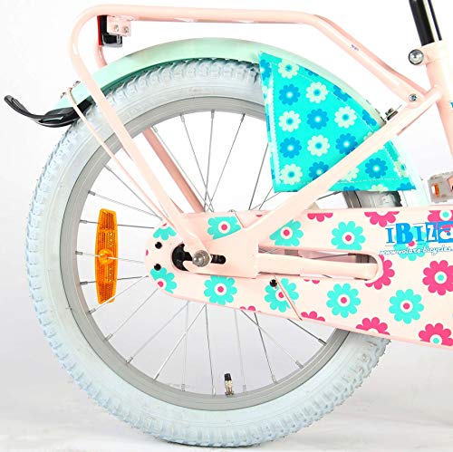 .Ibiza Bicicleta Niña 18 Pulgadas Freno Delantero al Manillar y Trasero Contropedal Portabultos Azul Rosa 95% Montado .Ibiza Bicicleta Niña 18 Pulgadas Freno Delantero al Manillar y Trasero Contropedal Portabultos Azul Rosa 95% Montado