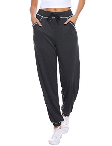 iClosam Pantalones Chandal Mujer Casuals Rayas AlgodóN De Deportivos Yoga Jogger Pantalon Sweatpants con Bolsillos Primavera Verano iClosam Pantalones Chandal Mujer Casuals Rayas AlgodóN De Deportivos Yoga Jogger Pantalon Sweatpants con Bolsillos Primavera Verano