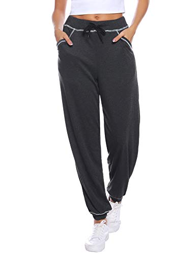 iClosam Pantalones Chandal Mujer Casuals Rayas AlgodóN De Deportivos Yoga Jogger Pantalon Sweatpants con Bolsillos Primavera Verano