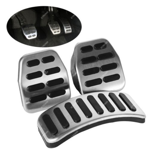 Ictronix Acero Inoxidable Juego de Pedales Pedales Pedal Tapas Ictronix Acero Inoxidable Juego de Pedales Pedales Pedal Tapas