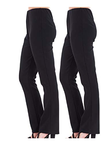 Ideal Online 2 Pack de pantalones para mujer Bootleg para mujer