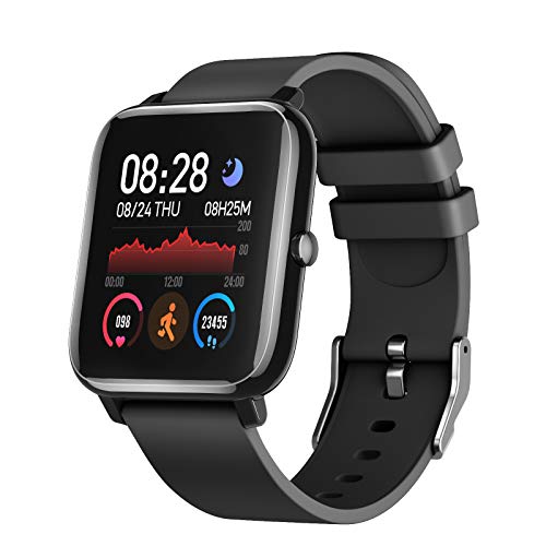 IDEALROYAL Smartwatch, P22 Reloj Inteligente Impermeable con Monitor de Frecuencia Cardíaca, Monitor de Sueño, Podómetro de Seguimiento de Actividad Física con Pantalla Táctil para Android iOS IDEALROYAL Smartwatch, P22 Reloj Inteligente Impermeable con Monitor de Frecuencia Cardíaca, Monitor de Sueño, Podómetro de Seguimiento de Actividad Física con Pantalla Táctil para Android iOS
