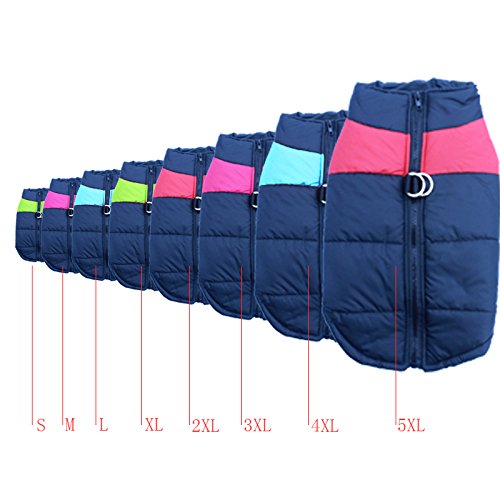 Idepet (TM Abrigo aprueba de Agua de Perro para Invierno Ropa para Perros pequeños medianos y Grandes Mascotas Tallas S M L XL XXL 3XL 4XL 5XL Idepet (TM Abrigo aprueba de Agua de Perro para Invierno Ropa para Perros pequeños medianos y Grandes Mascotas Tallas S M L XL XXL 3XL 4XL 5XL