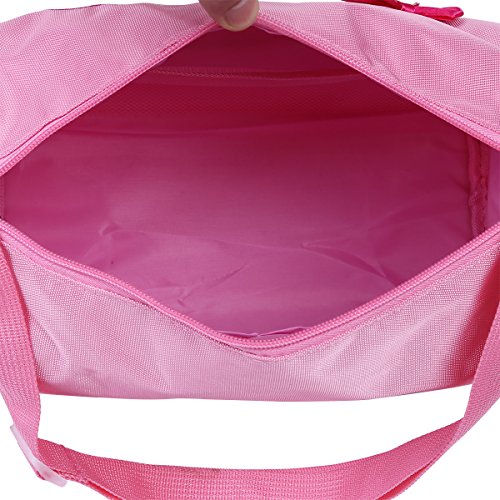 IEFIEL Bolsa de Ballet Danza Deportes para Niña Tote Bolsa Bandolera Infantil Personalizada Bordada Princesa Niña Rosa Talla Única