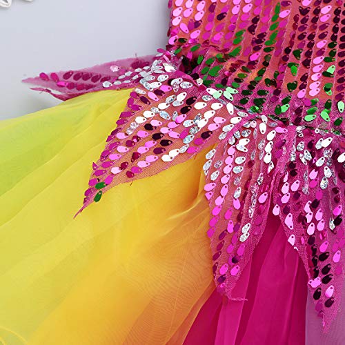 IEFIEL Disfraz Bailarina Niña Lentejuelas Princesa Maillot Tutú Fiesta Vestido de Danza Flores Traje de Ballet Ropa para Baile Actuación Competición Rosa Amarillo 4-5 años IEFIEL Disfraz Bailarina Niña Lentejuelas Princesa Maillot Tutú Fiesta Vestido de Danza Flores Traje de Ballet Ropa para Baile Actuación Competición Rosa Amarillo 4-5 años