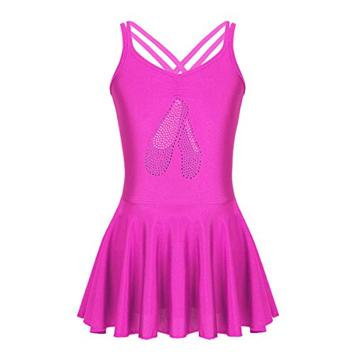 IEFIEL Maillot Ballet Niña Correras Cruzadas Ropa de Ballet Traje Bailarina de Ballet Maillot con Falda Tutu Pincesa para Niñas 4-14 Años Rosa oscuro 10-12 años IEFIEL Maillot Ballet Niña Correras Cruzadas Ropa de Ballet Traje Bailarina de Ballet Maillot con Falda Tutu Pincesa para Niñas 4-14 Años Rosa oscuro 10-12 años