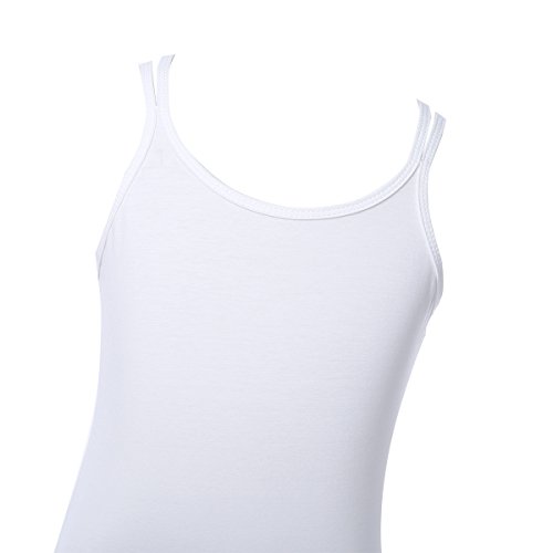 IEFIEL Maillot Ballet Niña sin Manga Maillot Gimnasia Ritmica Maillot de Danza Gimnasia mono Leotardo Clásico Elástico de Algodón para Niñas (3-14 Años) Blanco 5-6 años IEFIEL Maillot Ballet Niña sin Manga Maillot Gimnasia Ritmica Maillot de Danza Gimnasia mono Leotardo Clásico Elástico de Algodón para Niñas (3-14 Años) Blanco 5-6 años