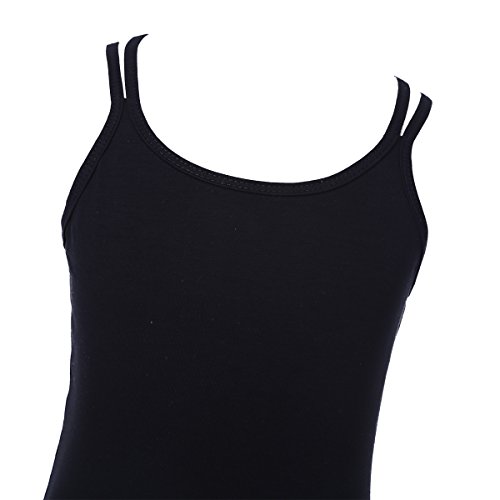 IEFIEL Maillot Ballet Niña sin Manga Maillot Gimnasia Ritmica Maillot de Danza Gimnasia mono Leotardo Clásico Elástico de Algodón para Niñas (3-14 Años) Negro 5-6 años IEFIEL Maillot Ballet Niña sin Manga Maillot Gimnasia Ritmica Maillot de Danza Gimnasia mono Leotardo Clásico Elástico de Algodón para Niñas (3-14 Años) Negro 5-6 años
