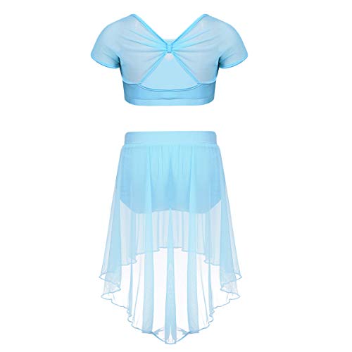 IEFIEL Traje de Bailarina Ballet con Falda Tul Conjunto de Ballet Vestido de Danza Patinaje Artistico Tango Latino Jazz Gimnasia 4-14 Años Azul 10 Años IEFIEL Traje de Bailarina Ballet con Falda Tul Conjunto de Ballet Vestido de Danza Patinaje Artistico Tango Latino Jazz Gimnasia 4-14 Años Azul 10 Años