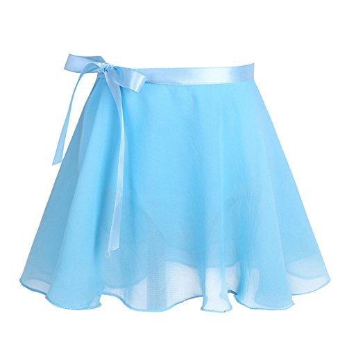 IEFIEL Vestido de Danza Ballet Maillot de Danza Gimnasia Leotardo de Patinaje Body Clásico +Falda Tul para Niñas 2-12años Azul 10-12 años