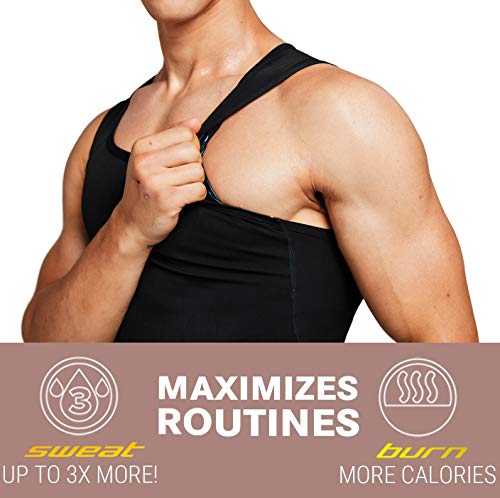 IFLOVE Body Shaper Adelgazante para Hombre, Camiseta sin Mangas para Entrenamiento, Camisa para Adelgazar, Sauna, Chaleco de polímero Mejorado IFLOVE Body Shaper Adelgazante para Hombre, Camiseta sin Mangas para Entrenamiento, Camisa para Adelgazar, Sauna, Chaleco de polímero Mejorado