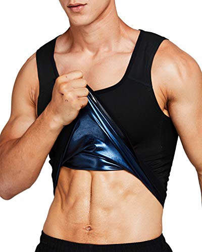 IFLOVE Body Shaper Adelgazante para Hombre, Camiseta sin Mangas para Entrenamiento, Camisa para Adelgazar, Sauna, Chaleco de polímero Mejorado IFLOVE Body Shaper Adelgazante para Hombre, Camiseta sin Mangas para Entrenamiento, Camisa para Adelgazar, Sauna, Chaleco de polímero Mejorado