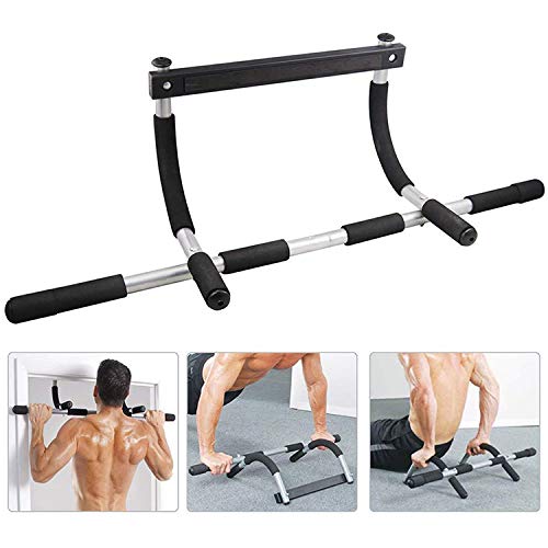 IG Barra Horizontal Pull-Up Bar, Barra de Dominadas para Gimnasio Manijas Antideslizantes, Barra de Tracción Barra de Elevación, Ejercicio Muscular, Multifunción Torre Soporte