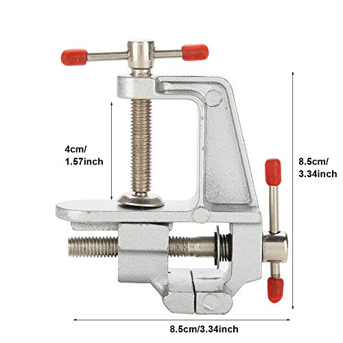 IGKE con mordaza Ajustable, Peso Ligero, Mini Banco de Tornillo de Banco, FreeYour Hand Vise Hobby Table Craft, Mini Adjunto a un Banco de Trabajo para pequeños Trabajos de joyería de Hobby DIY