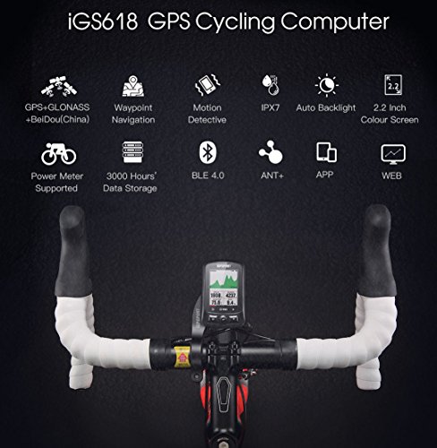 iGPSPORT Ciclocomputador GPS iGS618 inalámbrico Bicicleta Ciclismo con Mapa de rutade navegación iGPSPORT Ciclocomputador GPS iGS618 inalámbrico Bicicleta Ciclismo con Mapa de rutade navegación