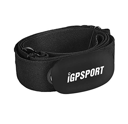 iGPSPORT HR40 Monitor de Ritmo cardíaco Bluetooth & Ant+ con Correa de Pecho para Correr, Ciclismo, Gimnasio y Compatible con Garmin Polar Wahoo - Negro