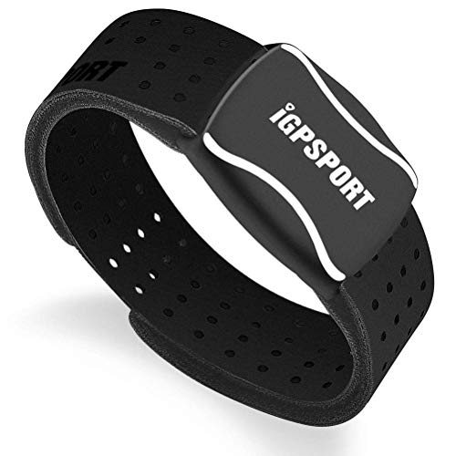 iGPSPORT HR60 pulsómetros Brazalete Compatible con Ant+ y Bluetooth Impermeable IPX7 Sensor Óptico de Frecuencia Cardíaca