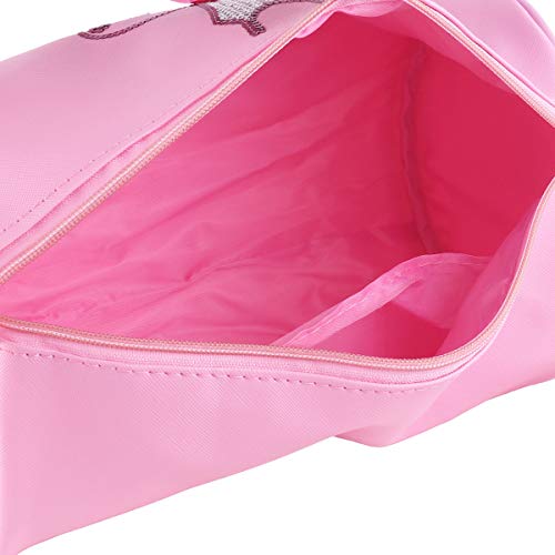 iiniim Bolsa de Ballet Deporte Niña Bolsa Infantil Danza Lentejuelas Brillante Tote Bandolera Mochila Personalizada Bordada Princesa Baile Bailarina Ejercicio Gimnasia Fieness Gym Rosa One Size