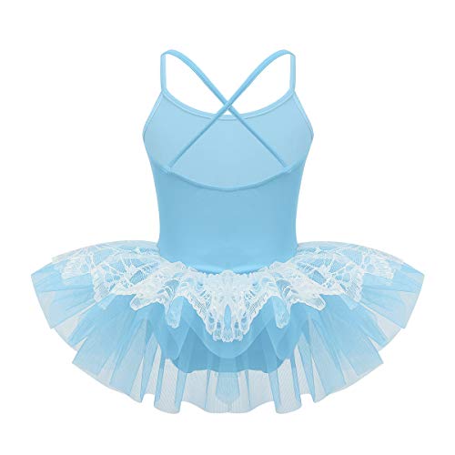 iiniim Maillot de Ballet Niña Tutú Encaje Flor Vestido de Danza Princesa Traje de Baile Leotardo con Falda Malla Gimnasia Disfraz Bailarina Fiesta para Niñas 2-10 Años Azul 8 años iiniim Maillot de Ballet Niña Tutú Encaje Flor Vestido de Danza Princesa Traje de Baile Leotardo con Falda Malla Gimnasia Disfraz Bailarina Fiesta para Niñas 2-10 Años Azul 8 años