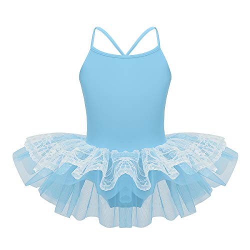 iiniim Maillot de Ballet Niña Tutú Encaje Flor Vestido de Danza Princesa Traje de Baile Leotardo con Falda Malla Gimnasia Disfraz Bailarina Fiesta para Niñas 2-10 Años Azul 8 años iiniim Maillot de Ballet Niña Tutú Encaje Flor Vestido de Danza Princesa Traje de Baile Leotardo con Falda Malla Gimnasia Disfraz Bailarina Fiesta para Niñas 2-10 Años Azul 8 años