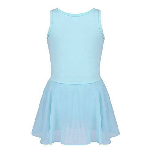 iiniim Maillot Niña Ballet Vestido Encaje Ballet Danza Fiesta Actuación Princesa Vestido Lentejuela Brillante con Braga Interior Fancy Tutú Princesa Disfraz Bailarina 3-12 Años Azul 8 años