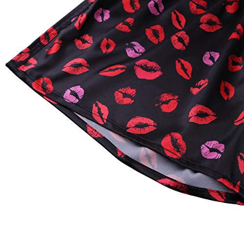 iiniim Pantalones Cortos de Pijama para Hombre Chico Boxeador Suave Impreso Labios Besos de Moda Hombres Pantalones Cortos Ligeros de Estar Casa Salón Deporte Ropa de Dormir Negro Medium iiniim Pantalones Cortos de Pijama para Hombre Chico Boxeador Suave Impreso Labios Besos de Moda Hombres Pantalones Cortos Ligeros de Estar Casa Salón Deporte Ropa de Dormir Negro Medium