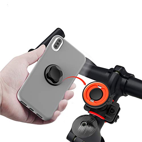 iitrust Soporte para bicicleta/Moto, Giro de 360 Grados, Universal para iPhone 7/6 Plus/6s/6/SE y Android Smartphone( dentro de 7 pulgadas),color negro