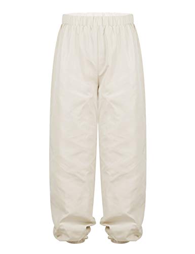 iixpin Unisex Niños Pantalones Deportivos Largos con Piernas Anchas Pantalones de Baile Jazz Hip Hop Pantalones de Secado Rápido 6-14 Años Blanco 12 Años