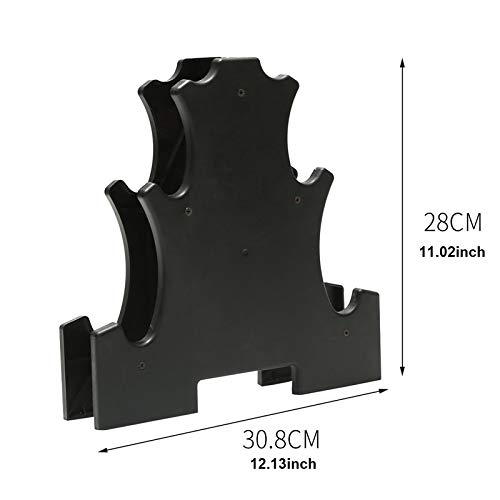 IKAAR - Soporte para mancuernas (3 niveles, para mancuernas, para gimnasio en casa, gimnasio, para pesas ligeras), color negro IKAAR - Soporte para mancuernas (3 niveles, para mancuernas, para gimnasio en casa, gimnasio, para pesas ligeras), color negro
