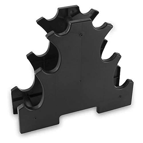 IKAAR - Soporte para mancuernas (3 niveles, para mancuernas, para gimnasio en casa, gimnasio, para pesas ligeras), color negro IKAAR - Soporte para mancuernas (3 niveles, para mancuernas, para gimnasio en casa, gimnasio, para pesas ligeras), color negro