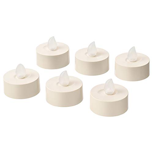 IKEA.. 003.555.76 Godafton - Velas de té LED, para interior/exterior, funciona con pilas, natural