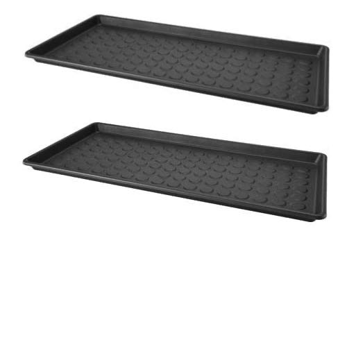 Ikea 2 bandejas de zapatos lavables para puerta de casa, 71 x 35 x 3 cm, color gris