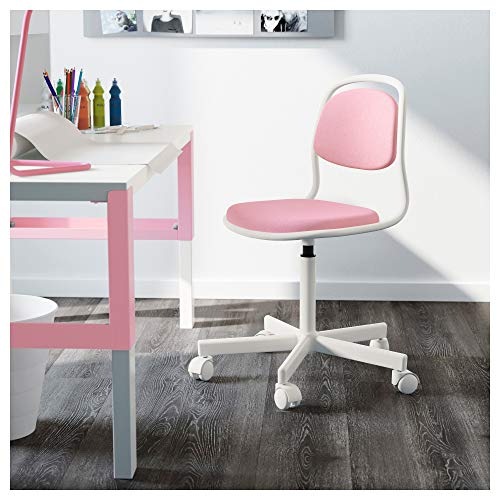 IKEA 903.208.27 Örfjäll - Silla de Escritorio Infantil, Color Blanco y Rosa IKEA 903.208.27 Örfjäll - Silla de Escritorio Infantil, Color Blanco y Rosa